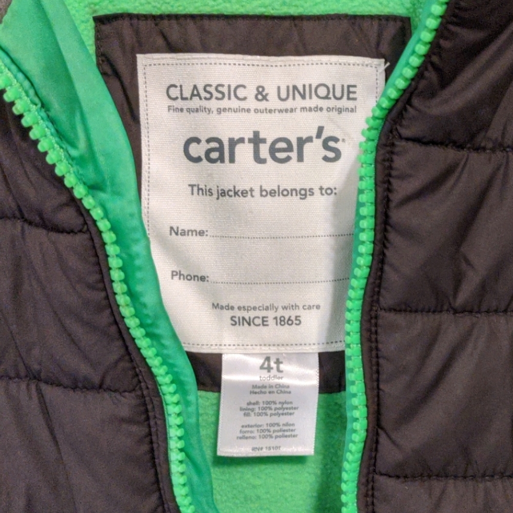 Carter's Puffer Jacket - Picture 2 of 3